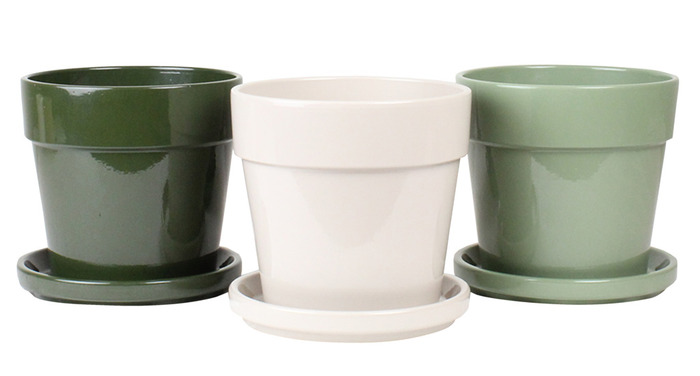 Potte Calima grøn/grå Ø28 cm